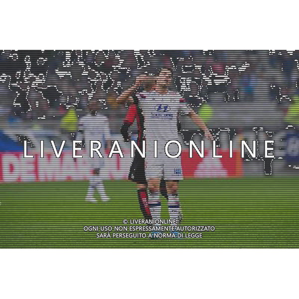 Deception Yoann GOURCUFF - 21.03.2015 - Lyon / Nice - 30eme journee de Ligue 1 - Photo : Jean Paul Thomas / Icon Sport AG ALDO LIVERANI SAS ONLY ITALY