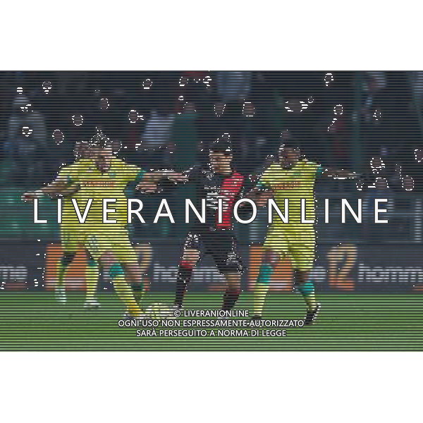 Lucas DEAUX / Benjamin ANDRE / Serge GAKPE - 21.03.2015 - Rennes / Nantes - 30eme journee de Ligue 1 Photo : Vincent Michel / Icon Sport AG ALDO LIVERANI SAS ONLY ITALY