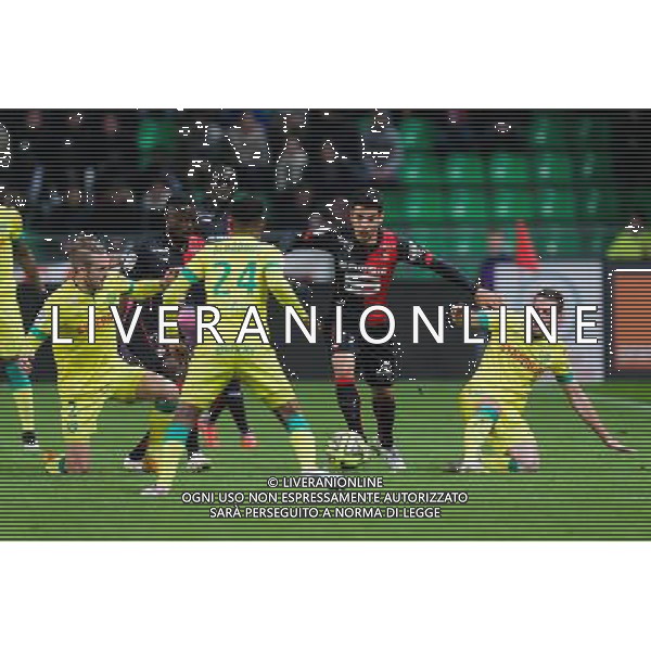 Benjamin ANDRE / Kian HANSEN / Jordan VERETOUT - 21.03.2015 - Rennes / Nantes - 30eme journee de Ligue 1 Photo : Vincent Michel / Icon Sport AG ALDO LIVERANI SAS ONLY ITALY