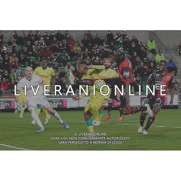 Aboulaye DOUCOURE / Chaker ALHADHUR - 21.03.2015 - Rennes / Nantes - 30eme journee de Ligue 1 Photo : Vincent Michel / Icon Sport AG ALDO LIVERANI SAS ONLY ITALY