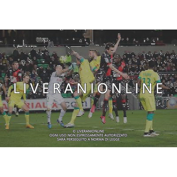 Romain DANZE / Lucas DEAUX / Vincent BESSAT / Remy RIOU - 21.03.2015 - Rennes / Nantes - 30eme journee de Ligue 1 Photo : Vincent Michel / Icon Sport AG ALDO LIVERANI SAS ONLY ITALY
