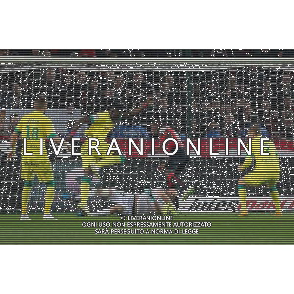 Abdoulaye DOUCOURE / Remy RIOU - 21.03.2015 - Rennes / Nantes - 30eme journee de Ligue 1 Photo : Vincent Michel / Icon Sport AG ALDO LIVERANI SAS ONLY ITALY