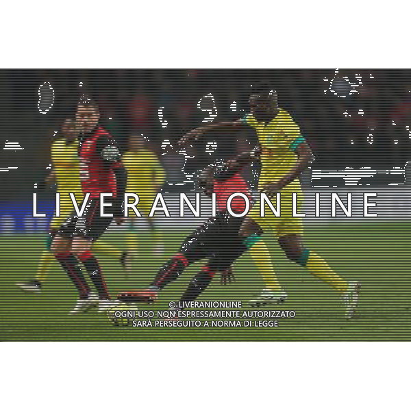 Cheik MBENGUE / Ismael BANGOURA - 21.03.2015 - Rennes / Nantes - 30eme journee de Ligue 1 Photo : Vincent Michel / Icon Sport AG ALDO LIVERANI SAS ONLY ITALY
