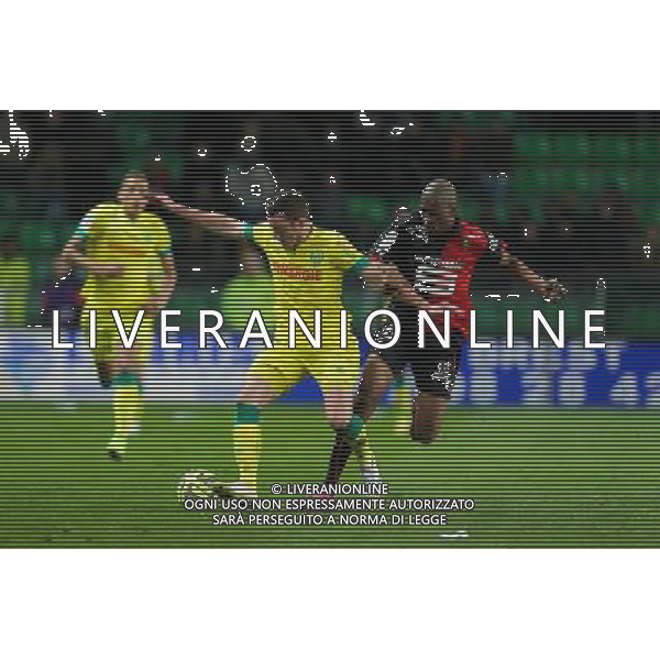 Jordan VERETOUT / Gelson FERNANDES - 21.03.2015 - Rennes / Nantes - 30eme journee de Ligue 1 Photo : Vincent Michel / Icon Sport AG ALDO LIVERANI SAS ONLY ITALY