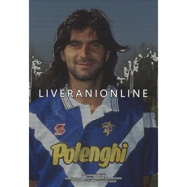 RETROSPETTIVA NERI MAURIZIO CALCIATORE NELLA FOTO NERI MAURIZIO CON LA MAGLIA DEL BRESCIA AG ALDO LIVERANI SAS