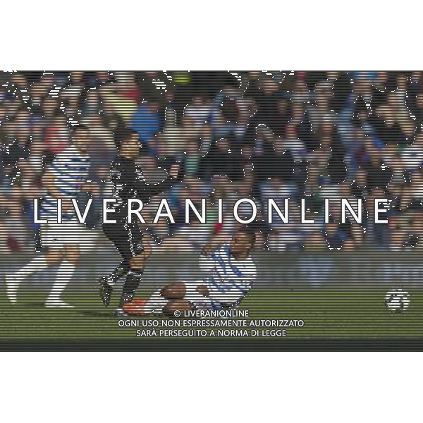 Queens Park Rangers\' David Hoilett booked for this late challenge on Everton\'s Aaron Lennon Photographer Craig Mercer/CameraSport Football - Barclays Premiership - Queens Park Rangers v Everton - Sunday 22nd March - Loftus Road - London © CameraSport - 43 Linden Ave. Countesthorpe. Leicester. England. LE8 5PG - Tel: +44 (0) 116 277 4147 - admin@camerasport.com - www.camerasport.com AG ALDO LIVERANI SAS ONLY ITALY