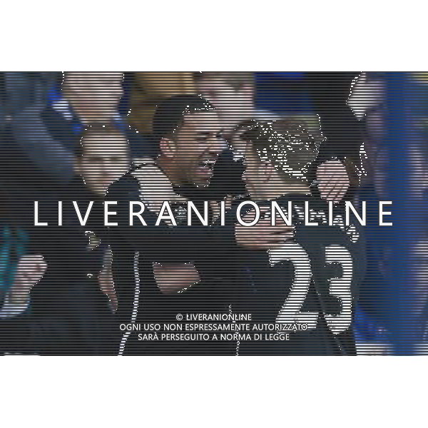 Everton\'s Aaron Lennon celebrates scoring his sides second goal Photographer Craig Mercer/CameraSport Football - Barclays Premiership - Queens Park Rangers v Everton - Sunday 22nd March - Loftus Road - London © CameraSport - 43 Linden Ave. Countesthorpe. Leicester. England. LE8 5PG - Tel: +44 (0) 116 277 4147 - admin@camerasport.com - www.camerasport.com AG ALDO LIVERANI SAS ONLY ITALY