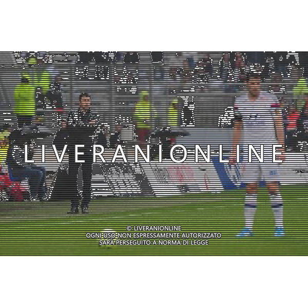 Hubert FOURNIER / Yoann GOURCUFF - 21.03.2015 - Lyon / Nice - 30eme journee de Ligue 1 - Photo : Jean Paul Thomas / Icon Sport AG ALDO LIVERANI SAS ONLY ITALY