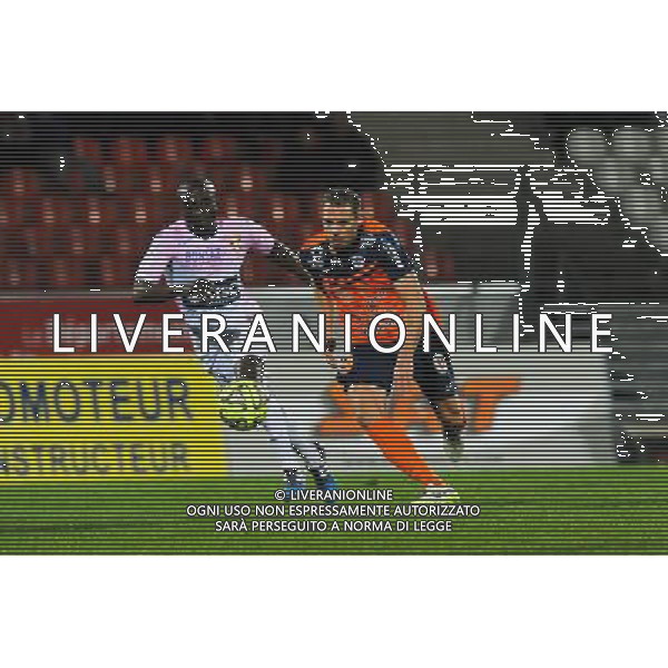 Kevin BERIGAUD - 21.03.2015 - Evian Thonon / Montpellier - 30eme journee de Ligue 1 - Photo : Jean Paul Thomas / Icon Sport AG ALDO LIVERANI SAS ONLY ITALY