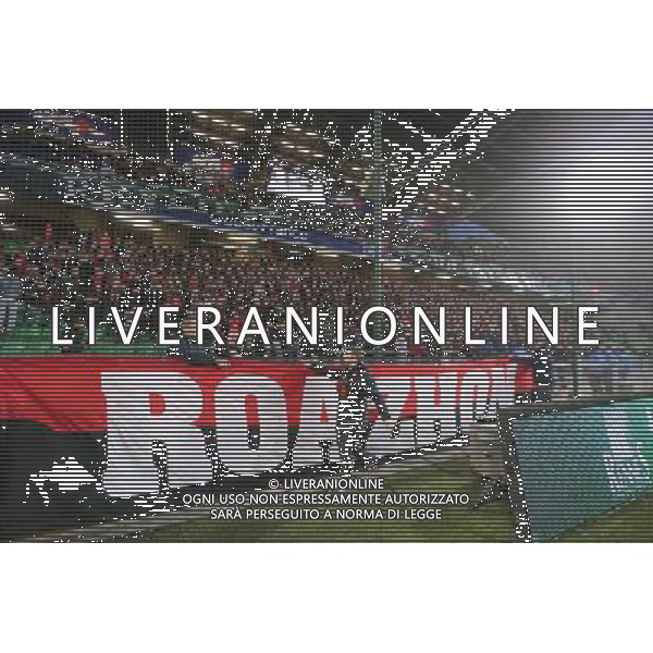 Les joueurs rennais ont rendu le TIFO a leurs supporters (TIFO derobe l\'annee derniere par les ULTRAS nantais) - 21.03.2015 - Rennes / Nantes - 30eme journee de Ligue 1 - Photo : Vincent Michel / Icon Sport AG ALDO LIVERANI SAS ONLY ITALY
