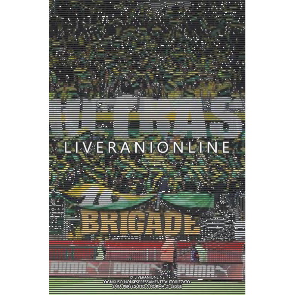 Supporters Nantes - 21.03.2015 - Rennes / Nantes - 30eme journee de Ligue 1 - Photo : Vincent Michel / Icon Sport AG ALDO LIVERANI SAS ONLY ITALY