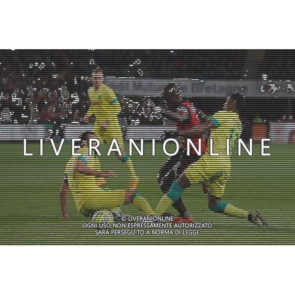 Cheik MBENGUE / Ozwaldo VIZCARRONDO / Chaker ALHADHUR - 21.03.2015 - Rennes / Nantes - 30eme journee de Ligue 1 - Photo : Vincent Michel / Icon Sport AG ALDO LIVERANI SAS ONLY ITALY