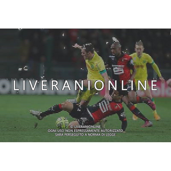 Jordan VERETOUT / Benjamin ANDRE - 21.03.2015 - Rennes / Nantes - 30eme journee de Ligue 1 - Photo : Vincent Michel / Icon Sport AG ALDO LIVERANI SAS ONLY ITALY