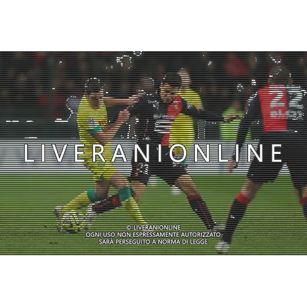 Jordan VERETOUT / Benjamin ANDRE - 21.03.2015 - Rennes / Nantes - 30eme journee de Ligue 1 - Photo : Vincent Michel / Icon Sport AG ALDO LIVERANI SAS ONLY ITALY
