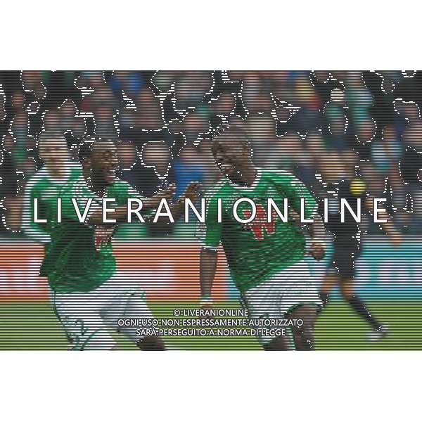 Joie Max Alain GRADEL - 22.03.2015 - Saint Etienne / Lille - 30eme journee de Ligue 1 Photo : Jean Paul Thomas / Icon Sport AG ALDO LIVERANI SAS ONLY ITALY