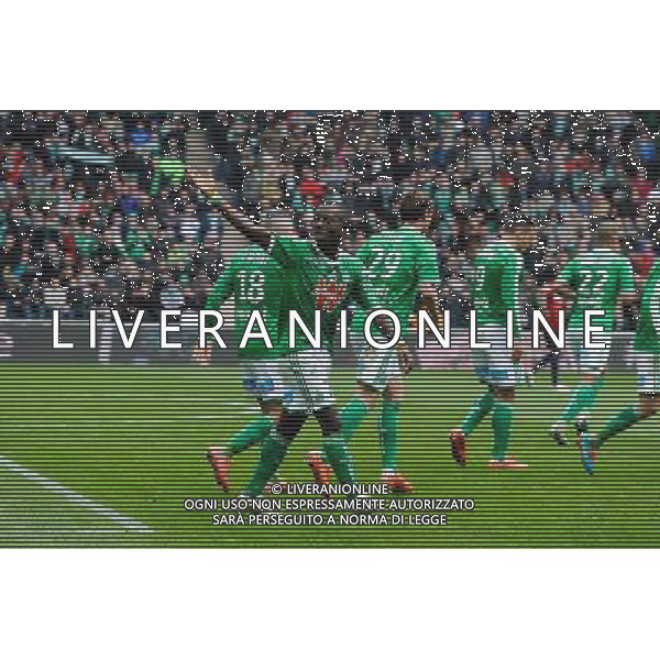 Joie Max Alain GRADEL - 22.03.2015 - Saint Etienne / Lille - 30eme journee de Ligue 1 Photo : Jean Paul Thomas / Icon Sport AG ALDO LIVERANI SAS ONLY ITALY