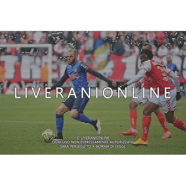 Layvin KURZAWA - 22.03.2015 - Reims / Monaco - 30eme journee de Ligue 1 Photo : Dave Winter / Icon Sport AG ALDO LIVERANI SAS ONLY ITALY
