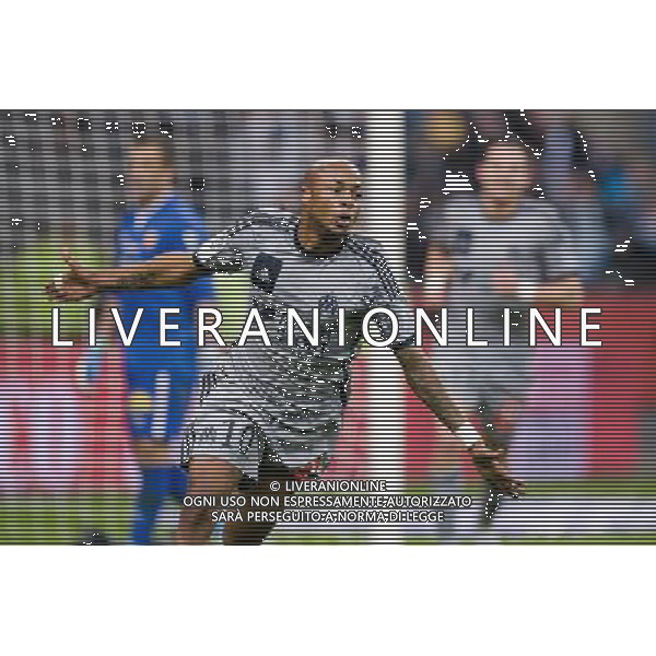 Joie Andre AYEW - 22.03.2015 - Lens / Marseille - 30eme journee de Ligue 1 Photo : Andre Ferreira / Icon Sport AG ALDO LIVERANI SAS ONLY ITALY