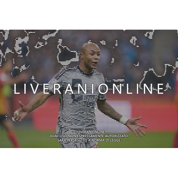 Joie Andre AYEW - 22.03.2015 - Lens / Marseille - 30eme journee de Ligue 1 Photo : Andre Ferreira / Icon Sport AG ALDO LIVERANI SAS ONLY ITALY