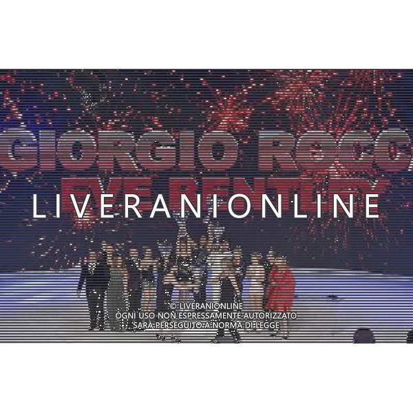 Roma - 21/03/2015 - Studi Rai Nomentano - La finale della trasmissione TV \' Notti sul ghiaccio \' - nella foto: Giorgio Rocca e Eve Bentley vincono la terza edizione di Notti sul ghiaccio / Ph. Fabrizio Corradetti - Ag. Aldo Liverani sas