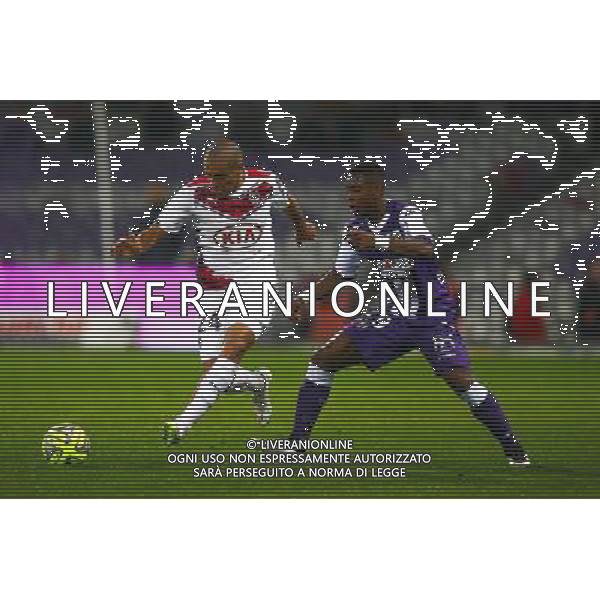 Jacques Francois Moubandje / Wahbi Khazri - 21.03.2015 - Toulouse / Bordeaux - 30eme journee de Ligue 1 Photo : Manuel Blondeau / Icon Sport