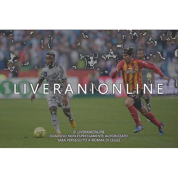 Brice Djadjedje / Pablo Chavarria - 22.03.2015 - Lens / Marseille - 30eme journee de Ligue 1 Photo : Andre Ferreira / Icon Sport AG ALDO LIVERANI SAS ONLY ITALY