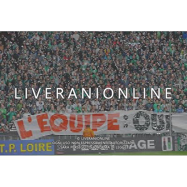 Banderole supporters Saint Etienne - 22.03.2015 - Saint Etienne / Lille - 30eme journee de Ligue 1 Photo : Jean Paul Thomas / Icon Sport AG ALDO LIVERANI SAS ONLY ITALY