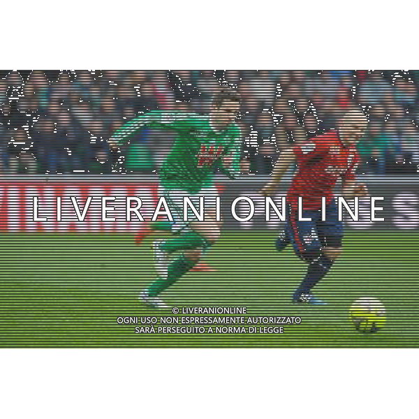 Benjamin CORGNET - 22.03.2015 - Saint Etienne / Lille - 30eme journee de Ligue 1 Photo : Jean Paul Thomas / Icon Sport AG ALDO LIVERANI SAS ONLY ITALY