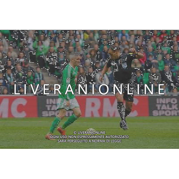Fabien LEMOINE / Said ENNJIMI - 22.03.2015 - Saint Etienne / Lille - 30eme journee de Ligue 1 Photo : Jean Paul Thomas / Icon Sport AG ALDO LIVERANI SAS ONLY ITALY