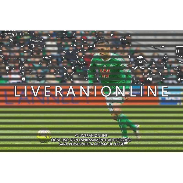 Loic PERRIN - 22.03.2015 - Saint Etienne / Lille - 30eme journee de Ligue 1 Photo : Jean Paul Thomas / Icon Sport AG ALDO LIVERANI SAS ONLY ITALY
