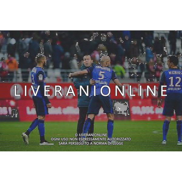 Leonardo JARDIM / Aymen ABDENNOUR - 22.03.2015 - Reims / Monaco - 30eme journee de Ligue 1 - Photo : Dave Winter / Icon Sport AG ALDO LIVERANI SAS ONLY ITALY