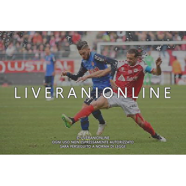 Yannick FERREIRA CARRASCO / Mickael TACALFRED - 22.03.2015 - Reims / Monaco - 30eme journee de Ligue 1 - Photo : Dave Winter / Icon Sport AG ALDO LIVERANI SAS ONLY ITALY