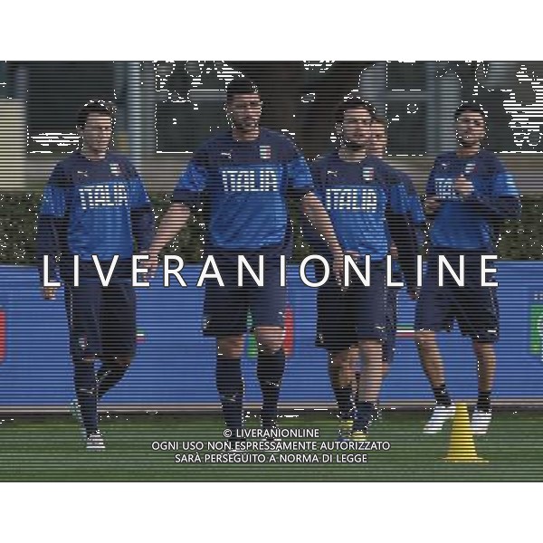 Raduno Nazionale Italiana Firenze - 23.03.2015 Allenamento Nella Foto:Pelle\'-Darmian Parolo /Ph.Vitez-Ag. Aldo Liverani