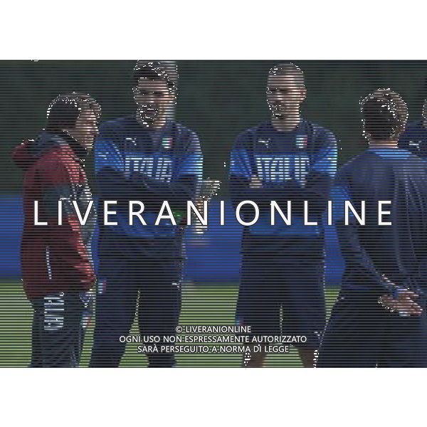 Raduno Nazionale Italiana Firenze - 23.03.2015 Allenamento Nella Foto:Bonucci leonardo uffon gianluigi-Conte antonio /Ph.Vitez-Ag. Aldo Liverani