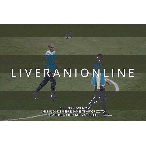 Fernandinho / Luiz Gustavo - 24.03.2015 - Football - Entrainement Bresil -Stade Charlety-Paris Photo : Andre Ferreira / Icon Sport AG ALDO LIVERANI SAS ONLY ITALY