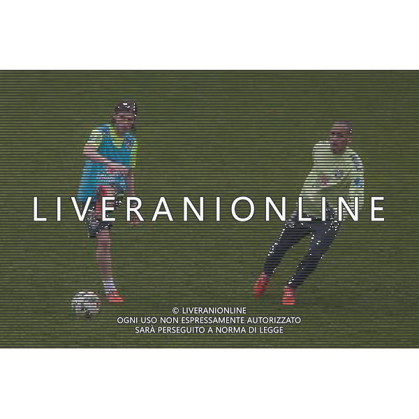 Filipe Luis / Fabinho - 24.03.2015 - Football - Entrainement Bresil -Stade Charlety-Paris Photo : Andre Ferreira / Icon Sport AG ALDO LIVERANI SAS ONLY ITALY