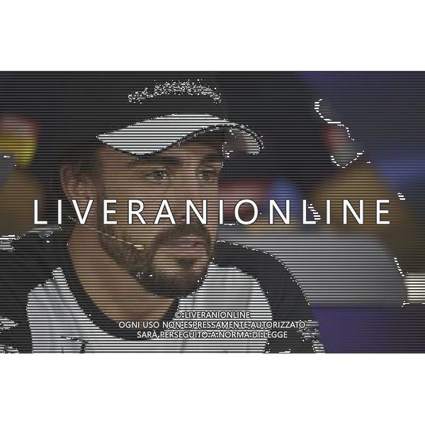 Fernando Alonso (ESP) McLaren in the FIA Press Conference. 26.03.2015. Formula 1 World Championship, Rd 2, Malaysian Grand Prix, Sepang, Malaysia, Thursday. /Agenzia Aldo Liverani sas - ITALY ONLY - EDITORIAL USE ONLY - Gp F1 di Malesia 26 marzo 2015