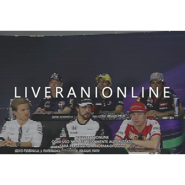 Nico Rosberg (GER), Mercedes AMG F1 Team, Fernando Alonso (ESP), McLaren Honda and Kimi Raikkonen (FIN), Scuderia Ferrari 26.03.2015. Formula 1 World Championship, Rd 2, Malaysian Grand Prix, Sepang, Malaysia, Thursday. /Agenzia Aldo Liverani sas - ITALY ONLY - EDITORIAL USE ONLY - Gp F1 di Malesia 26 marzo 2015