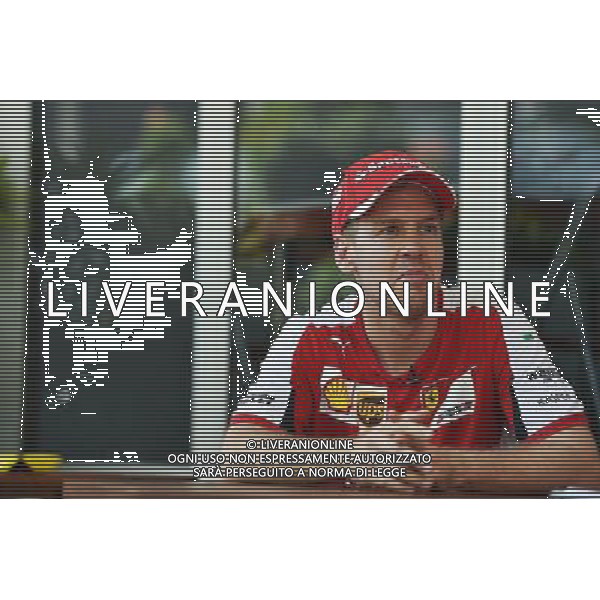 Sebastian Vettel (GER) Ferrari. 26.03.2015. Formula 1 World Championship, Rd 2, Malaysian Grand Prix, Sepang, Malaysia, Thursday. /Agenzia Aldo Liverani sas - ITALY ONLY - EDITORIAL USE ONLY - Gp F1 di Malesia 26 marzo 2015