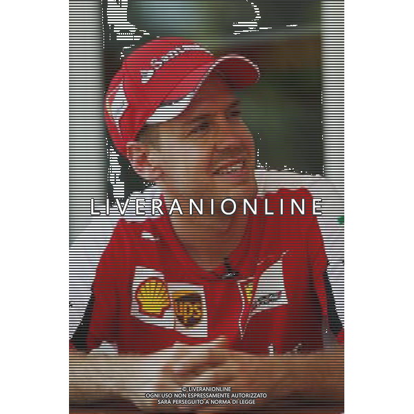 Sebastian Vettel (GER) Ferrari. 26.03.2015. Formula 1 World Championship, Rd 2, Malaysian Grand Prix, Sepang, Malaysia, Thursday. /Agenzia Aldo Liverani sas - ITALY ONLY - EDITORIAL USE ONLY - Gp F1 di Malesia 26 marzo 2015