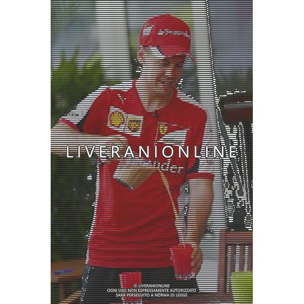 Sebastian Vettel (GER) Ferrari. 26.03.2015. Formula 1 World Championship, Rd 2, Malaysian Grand Prix, Sepang, Malaysia, Thursday. /Agenzia Aldo Liverani sas - ITALY ONLY - EDITORIAL USE ONLY - Gp F1 di Malesia 26 marzo 2015