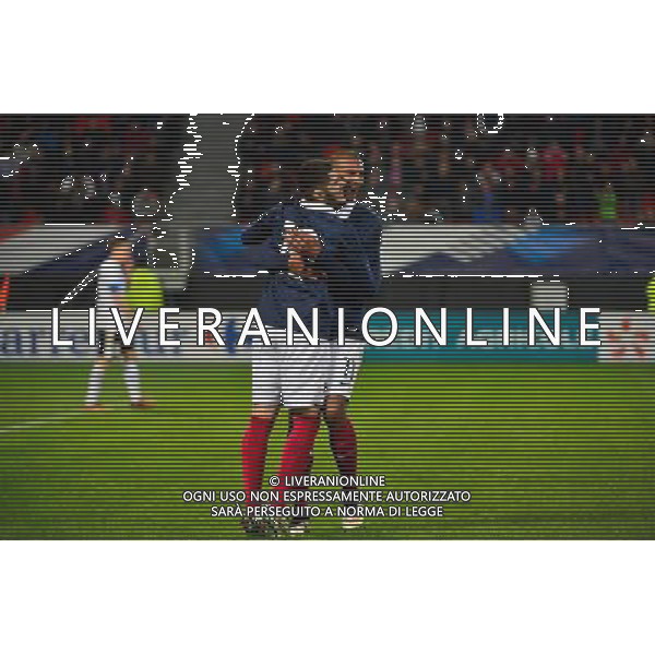 Joie Yassine BENZIA / Sebastien HALLER - 25.03.2015 - Football Espoirs - France / Estonie - Match Amical -Valenciennes Photo : Dave Winter / Icon Sport AG ALDO LIVERANI SAS ONLY ITALY