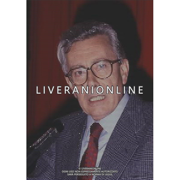 RETROSPETTIVA ARNALDO FORLANI POLITICO DEMOCRAZIA CRISTIANA NELLA FOTO ARNALDO FORLANI POLITICO DEMOCRAZIA CRISTIANA AG ALDO LIVERANI SAS