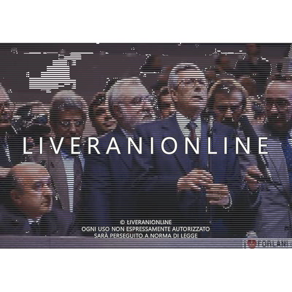 RETROSPETTIVA ARNALDO FORLANI POLITICO DEMOCRAZIA CRISTIANA NELLA FOTO ARNALDO FORLANI POLITICO DEMOCRAZIA CRISTIANA CON CIRIACO DE MITA AG ALDO LIVERANI SAS