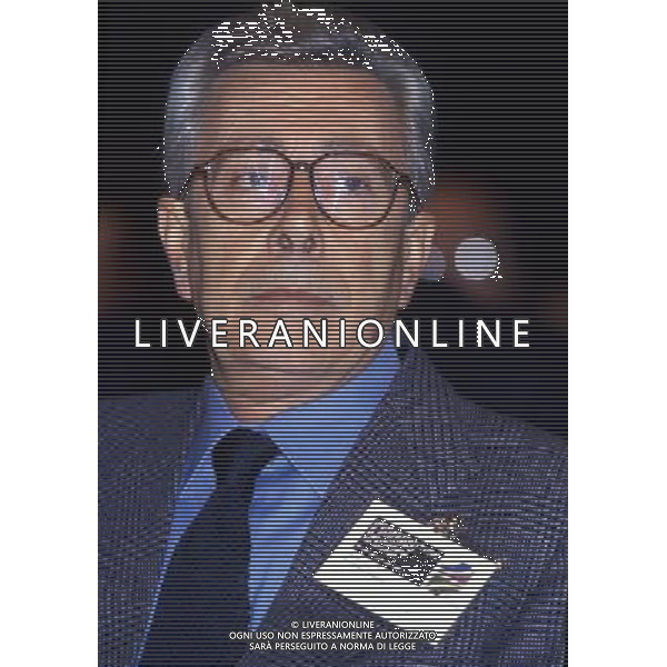 RETROSPETTIVA ARNALDO FORLANI POLITICO DEMOCRAZIA CRISTIANA NELLA FOTO ARNALDO FORLANI POLITICO DEMOCRAZIA CRISTIANA AG ALDO LIVERANI SAS