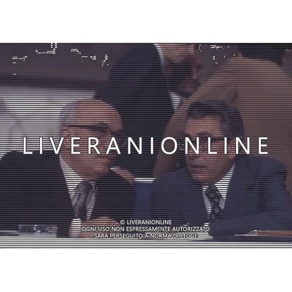 RETROSPETTIVA ARNALDO FORLANI POLITICO DEMOCRAZIA CRISTIANA NELLA FOTO ARNALDO FORLANI POLITICO DEMOCRAZIA CRISTIANACON AMINTORE FANFANI AG ALDO LIVERANI SAS