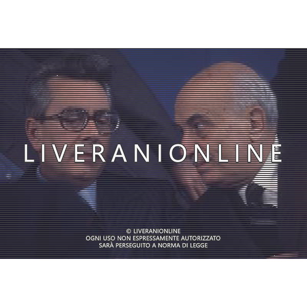 RETROSPETTIVA ARNALDO FORLANI POLITICO DEMOCRAZIA CRISTIANA NELLA FOTO ARNALDO FORLANI POLITICO DEMOCRAZIA CRISTIANA CON AMINTORE FANFANI AG ALDO LIVERANI SAS
