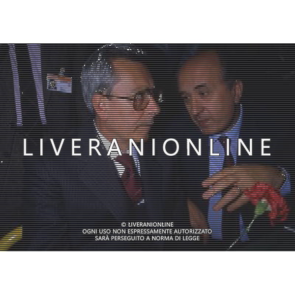 RETROSPETTIVA ARNALDO FORLANI POLITICO DEMOCRAZIA CRISTIANA NELLA FOTO ARNALDO FORLANI POLITICO DEMOCRAZIA CRISTIANA CON CIRIACO DE MITA AG ALDO LIVERANI SAS