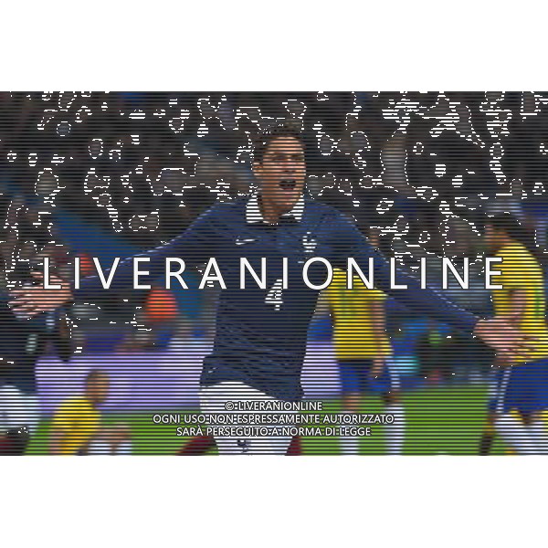 Joie Raphael VARANE - 26.03.2015 - France / Bresil - Match Amical Photo : Dave Winter / Icon Sport AG ALDO LIVERANI SAS ONLY ITALY