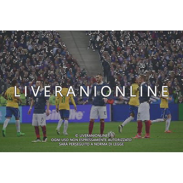 Deception France - Mathieu VALBUENA / Karim BENZEMA / Antoine GRIEZMANN - 26.03.2015 - France / Bresil - Match Amical Photo : Dave Winter / Icon Sport AG ALDO LIVERANI SAS ONLY ITALY